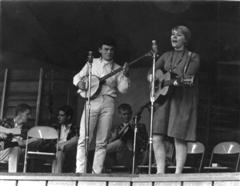 MC and Barbara Dane, 1963 Monterey Folk Festival